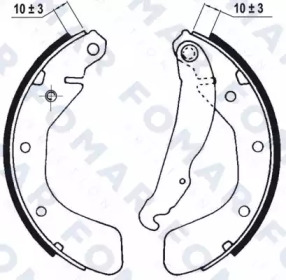 FOMAR FRICTION fo0563 -  Комплект тормозных колодок